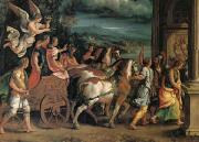 Giulio Romano The Triumph o Titus and Vespasian (mk05) oil painting picture wholesale